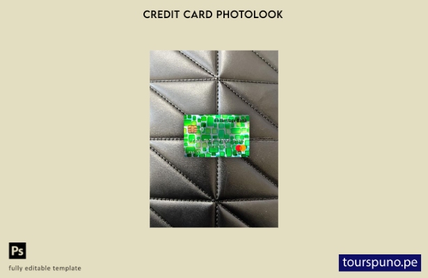 listo para imprimir plantilla frontal de aspecto fotográfico de mastercard d 146
